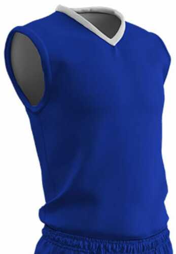 Champro Youth Clutch Basketball Jersey Royal White Xlarge