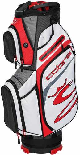 Cobra Golf 2020 Ultralight Cart Bag Black-High Risk Red-Wht
