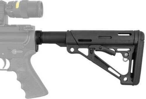 Hogue AR15 M16 OverMold Collaps Buttstock Assem-Black Rubber