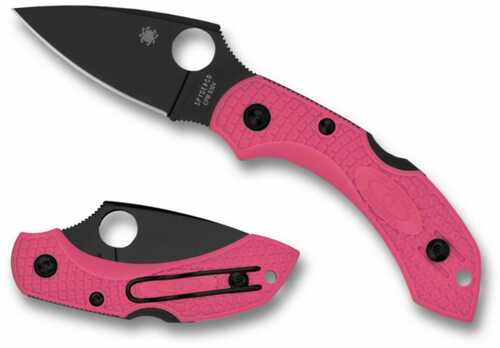 Spyderco Dragonfly 2 2.30" Folding Plain Black TiCN CPM S30V SS Blade/Pink Textured W/Black Accents FRN H