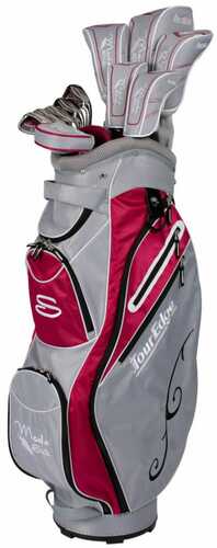 Tour Edge Moda Silk Womens Golf Set Silver Ruby Rh Tall