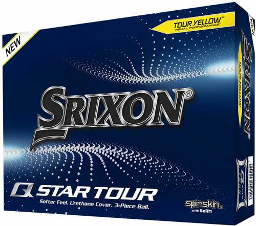 Srixon Q-star Tour Golf Ball Yellow Dozen