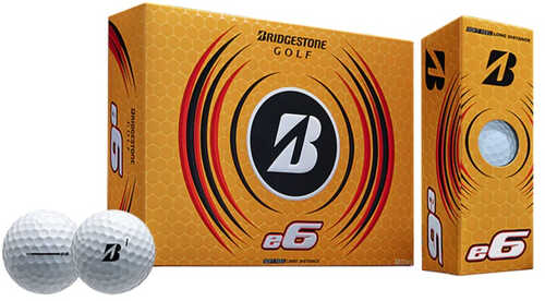 Bridgestone 2023 E6 White Golf Ball-dozen