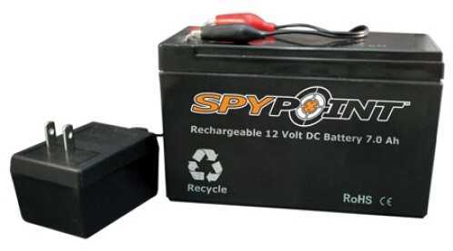 Spy Point 12-Volt 7.0 Ah Rechargeable Battery And Ac Charger