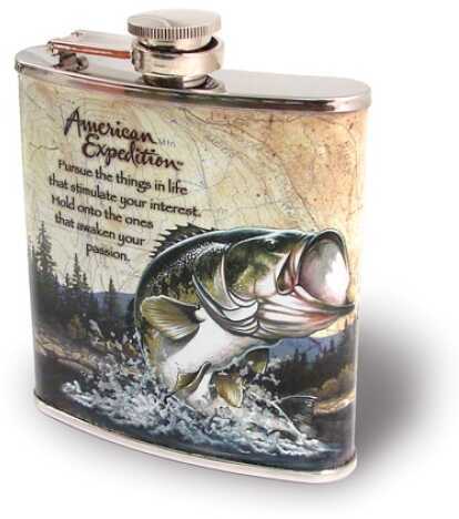 American Expedition Steel Flask - Largemouth Bass
