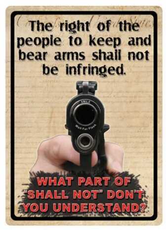 Rivers Edge Products 12" x 17" Tin Sign The Right To Keep & Bear Arms 1528