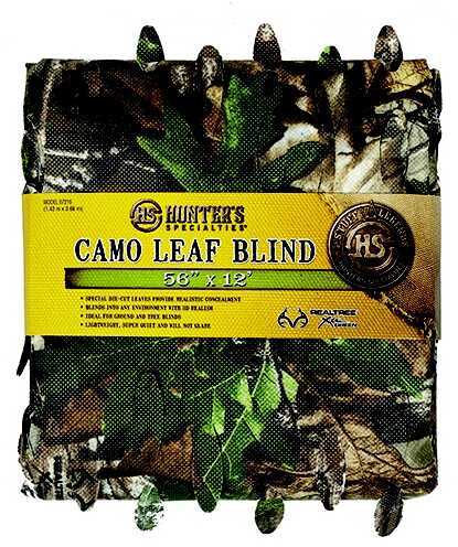 Hunter Specialties Hunters Leaf Blind Material Xtra Green 56in 12ft 07215