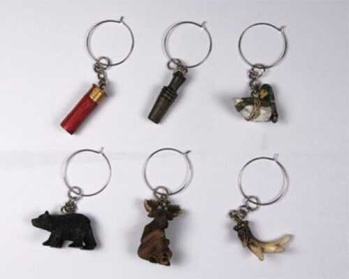 Rivers Edge Products 6 Piece Hunting/Outdoor Wine Charms 193