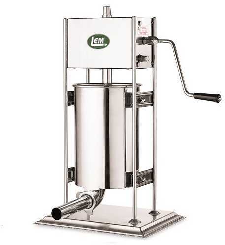 LEM Products Direct 25 Pound Dual Gear SS Vertical Sausage Stuffer Md: 1111