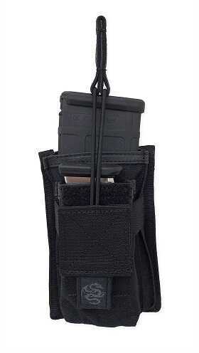 Tac Pro Gear T ACP rogear Black Single Rifle Mag with Front Pouch P-RPM1-BK