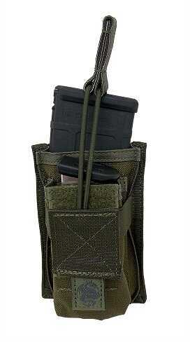 Tac Pro Gear T ACP rogear OD Green Single Rifle Mag with Front Pouch P-RPM1-OD