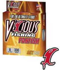 Vicious Fishing Panfish Line 330 Yards Low Visibility Clear 8Lb # PCL8