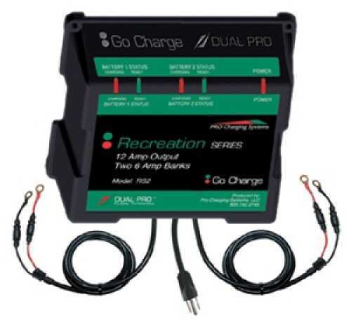 Pro Charging Systems Dual Recreat Series Output Charger 2-6 Amp Bank Rs2