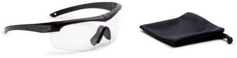 ESS Eyewear Ballistic Safety Glasses Black Crosshair Frame with a Clear Lens Md: EE9014-07