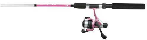 Okuma Steeler B Series Spinning Rod And Reel Combo 5ft 6in 2pc Med Pink Md SLR-562-25PKB