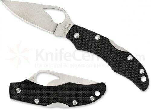 Spyderco Byrd Series Finch 2 Folding Knife, 4.37" Blade G10 Handle, Black Md: BY11GP2