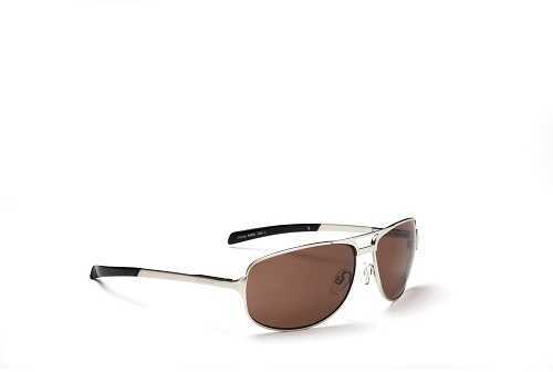 Optic Nerve Mercury Polarized Wire Sunglasses Silver/Brown 01492