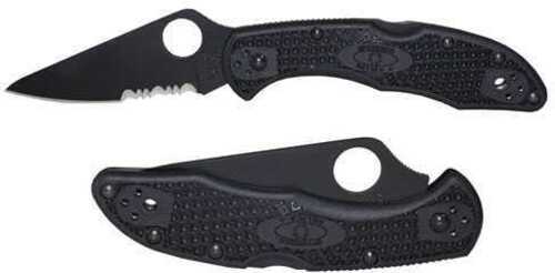 Spyderco Delica4 Folding Knife VG10/Black Combo 2.875" Black FRN C11PSBBK