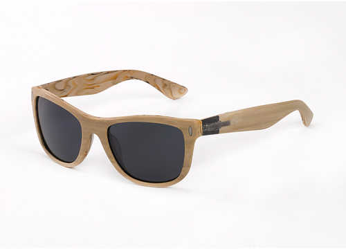 Hang Ten Gold The Wavefarer-Pine Wood Smoke Lens Sunglasses