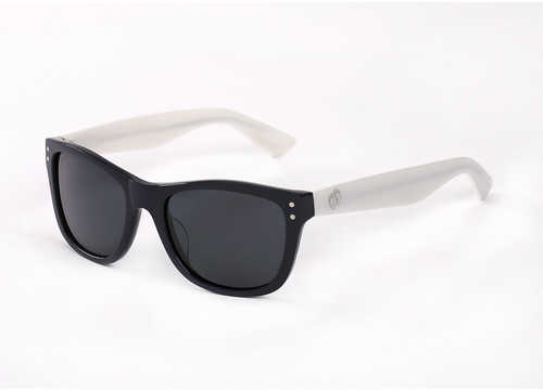 Hang Ten Gold The Wavefarer3-Shiny Blue-White Smoke Lens Sunglasses