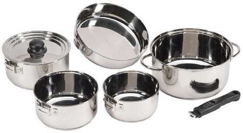 Stansport Stainless Steel 7 Piece Deluxe Family Cook Set