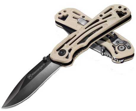 Kilimanjaro Gear Caula 7 Inch Folding Knife, Black Satin Finish Md: 910022