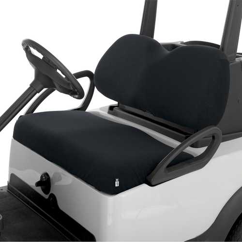 Classic Terry Cloth Golf Cart Seat Saver Black
