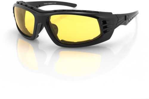 Bobster Eyewear Chamber Sunglasses-Black Frame/Clear Reflective Lens