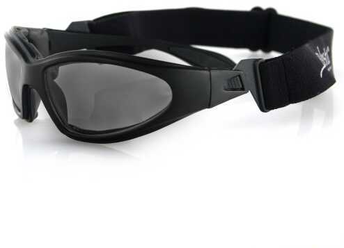 Bobster Eyewear GXR Sunglasses-Matte Black Frame With Smoked Lens