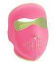 ZANheadgear Neoprene Full Mask - Pink Reverses To Lime Md: WNFM401