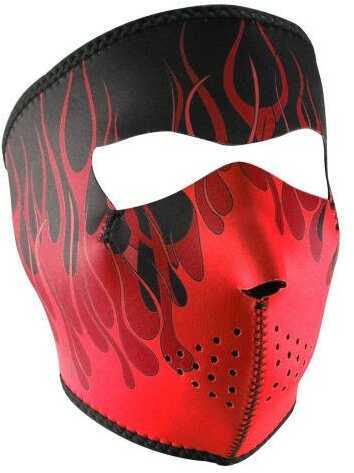 ZANheadgear Neoprene Full Mask - Red Flame Md: WNFM229