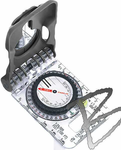 Brunton TruArc20 Mirror Compass, Rare Earth Global Needle MN# F-TRUARC20
