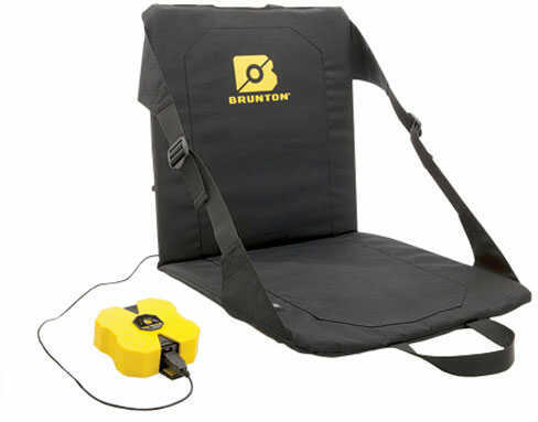 Brunton Fold Up Chair with USB Powered Heat, Black F-HOTSEAT