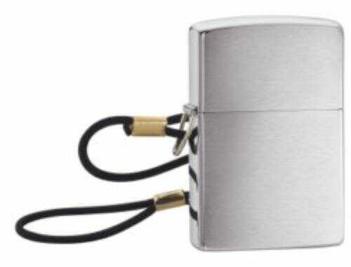 Zippo Windproof Lighter Loop And Lanyard Brushed Chrome 275