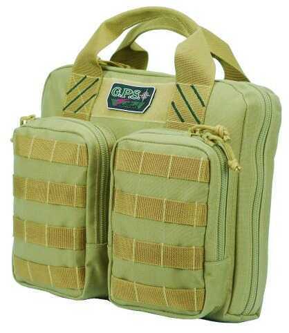 G Outdoors Inc. G.P.S. Tactical Double + 2 Pistol Case, Tan