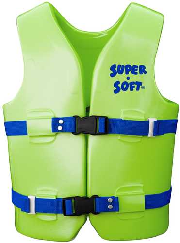 TRC Recreation Kids Super Soft USCG Vest M - Kool Lime Gn