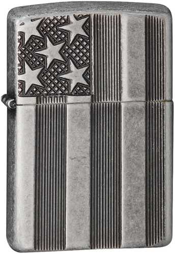 Zippo Classic US Flag Deep Carve Lighter 28974