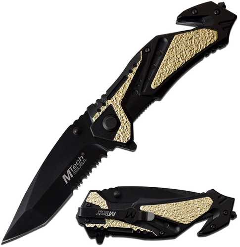 MTech USA Spring Assisted Knife 3.5in Blade 8.25in Overall