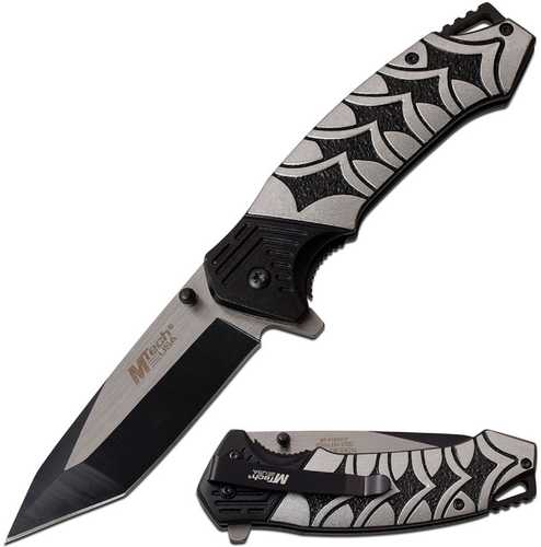 MTech USA Spring Assisted Knife 3.5in Blade 8.25in Open-Grey