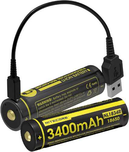 Nitecore NL1834R 3400mAh USB RCHRGBL 18650 Li-ion Battery