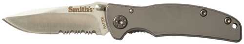 Click to see larger image. Smith Titania I Folder 2.2 in Combo Blade Stainless Handle