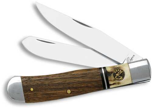 Roper Laredo Stag Trapper 3.2 in Blade Stag-Wood Handle-img-0