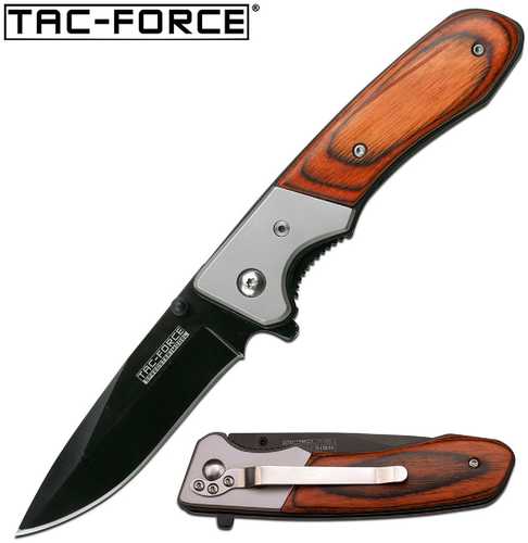 Tac-Force Assisted 3.0 in Blade Pakkawood Handle