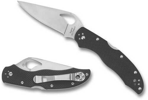 Byrd Harrier 2 Folder 3.32 in Plain Blade Black G-10 Handle