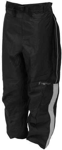 Frogg Toggs Highway Pant Black w/ Reflective Silver Xlarge NTH85105-01XL
