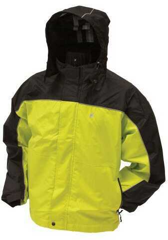 Frogg Toggs Highway Jacket Safety Green / Black Large NTH65125-148LG