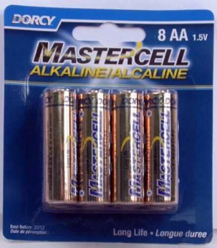 Dorcy Mastercell Alkaline AA Battery 8 Per Card 41-1628
