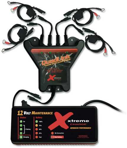 PulseTech Xtreme 4-Station QuadLink Battery Charger Kit