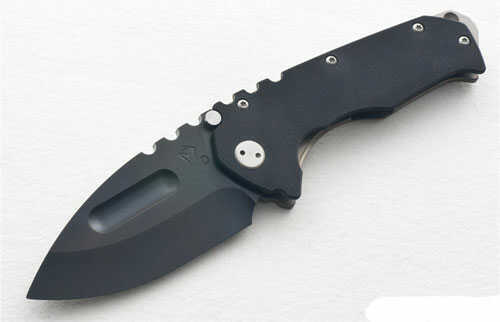 Medford Knife and Tool Praetorian-G Full Sized Black PVD Drop Point with Tumbled Anodized Titanium G10