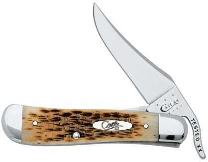 Case Cutlery RussLock Amber Bone Stainless Steel Pocket Knife Md: 260